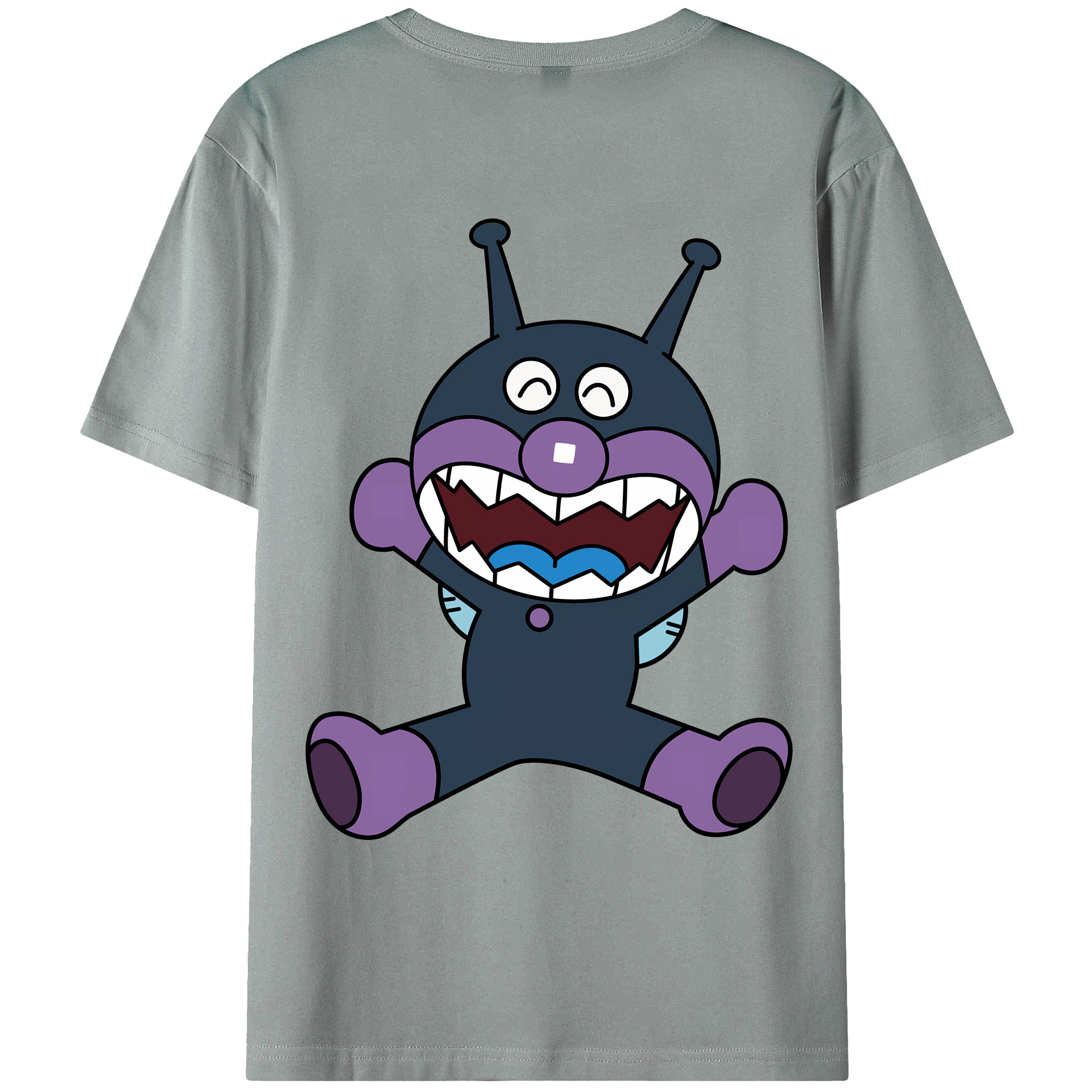 （画像用） アンパンマン Anpanman 綿100％ メンズ半袖Tシャツ（バックプリント） 通気性